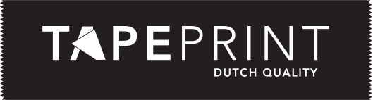 Zwart/wit bedrukte tape